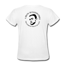 Load image into Gallery viewer, 5 iron Woodworks Women's T-Shirt - white