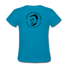 Load image into Gallery viewer, 5 iron Woodworks Women's T-Shirt - turquoise