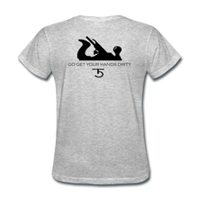 Load image into Gallery viewer, 5 Iron Woodworks Women's T-Shirt - heather gray
