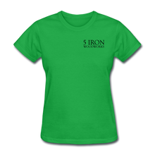 Load image into Gallery viewer, 5 Iron Woodworks Women's T-Shirt - bright green