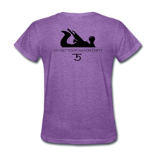 Load image into Gallery viewer, 5 Iron Woodworks Women's T-Shirt - purple heather