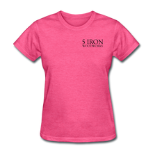 Load image into Gallery viewer, 5 Iron Woodworks Women's T-Shirt - heather pink