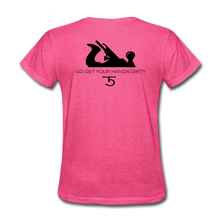 Load image into Gallery viewer, 5 Iron Woodworks Women's T-Shirt - heather pink