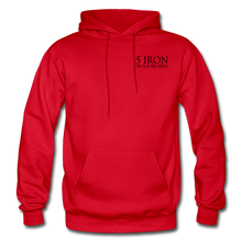 Load image into Gallery viewer, 5 Iron Woodworks Hoodie - red