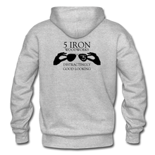 Load image into Gallery viewer, 5 Iron Woodworks Hoodie - heather gray