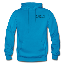 Load image into Gallery viewer, 5 Iron Woodworks Hoodie - turquoise
