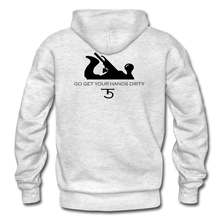 Load image into Gallery viewer, 5 Iron Woodworks Hoodie - light heather gray