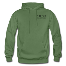 Load image into Gallery viewer, 5 Iron Woodworks Hoodie - military green