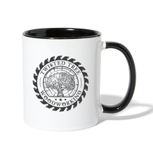 Load image into Gallery viewer, Twisted Tree Woodworking Contrast Coffee Mug - white/black