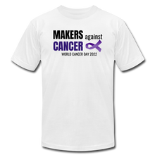 Load image into Gallery viewer, Makers Against Cancer T-Shirt - white