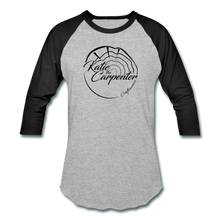 Load image into Gallery viewer, Katie the Carpenter Raglan T-Shirt - heather gray/black