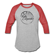 Load image into Gallery viewer, Katie the Carpenter Raglan T-Shirt - heather gray/red