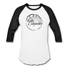 Load image into Gallery viewer, Katie the Carpenter Raglan T-Shirt - white/black