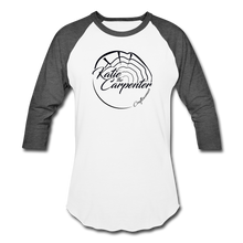 Load image into Gallery viewer, Katie the Carpenter Raglan T-Shirt - white/charcoal