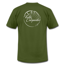 Load image into Gallery viewer, Katie the Carpenter Premium T-Shirt - olive