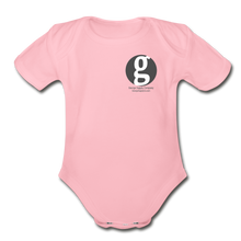 Load image into Gallery viewer, George Supply Organic Short Sleeve Baby Bodysuit - light pink
