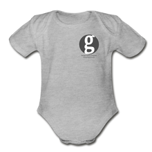 Load image into Gallery viewer, George Supply Organic Short Sleeve Baby Bodysuit - heather grey