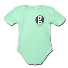 Load image into Gallery viewer, George Supply Organic Short Sleeve Baby Bodysuit - light mint