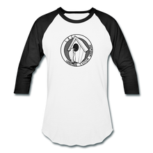 Load image into Gallery viewer, L & E Custom Woodworks Raglan T-Shirt - white/black