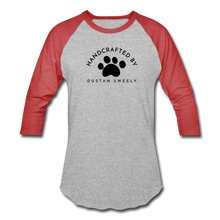Load image into Gallery viewer, Dustan Sweely Baseball T-Shirt - heather gray/red