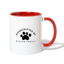 Load image into Gallery viewer, Dustan Sweely Contrast Coffee Mug - white/red