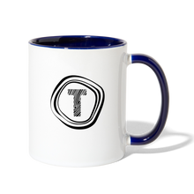 Load image into Gallery viewer, Tanner's Timber Contrast Coffee Mug - white/cobalt blue