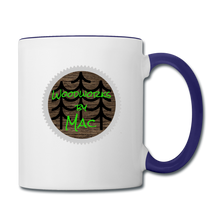 Load image into Gallery viewer, Woodworks by Mac Contrast Coffee Mug - white/cobalt blue