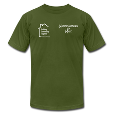 Load image into Gallery viewer, Woodworks by Mac / Building Community T-Shirt - olive