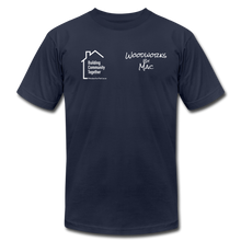 Load image into Gallery viewer, Woodworks by Mac / Building Community T-Shirt - navy