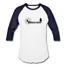 Load image into Gallery viewer, D.W. Workshop 3/4 Sleeve Raglan T-Shirt - white/navy