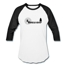 Load image into Gallery viewer, D.W. Workshop 3/4 Sleeve Raglan T-Shirt - white/black