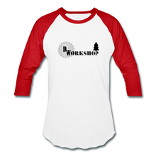 Load image into Gallery viewer, D.W. Workshop 3/4 Sleeve Raglan T-Shirt - white/red