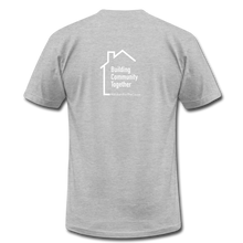 Load image into Gallery viewer, Dusty Beard Woodcrafts / Building Community T-Shirt - heather gray