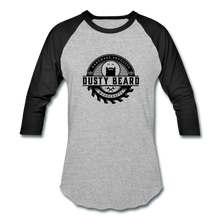 Load image into Gallery viewer, Dusty Beard Woodcrafts 3/4 Sleeve Raglan T-Shirt - heather gray/black