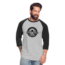 Load image into Gallery viewer, Dusty Beard Woodcrafts 3/4 Sleeve Raglan T-Shirt - heather gray/black