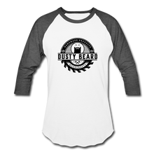 Load image into Gallery viewer, Dusty Beard Woodcrafts 3/4 Sleeve Raglan T-Shirt - white/charcoal