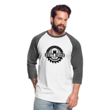 Load image into Gallery viewer, Dusty Beard Woodcrafts 3/4 Sleeve Raglan T-Shirt - white/charcoal