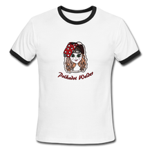 Load image into Gallery viewer, Polkadot Welder Ringer T-Shirt - white/black