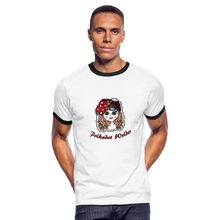 Load image into Gallery viewer, Polkadot Welder Ringer T-Shirt - white/black