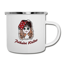 Load image into Gallery viewer, Polkadot Welder Camper Mug - white