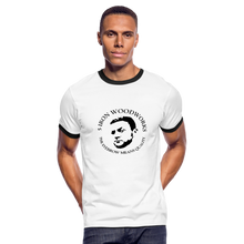 Load image into Gallery viewer, 5 Iron Woodworks Ringer T-Shirt - white/black