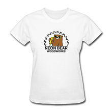 Load image into Gallery viewer, Neon Bear Woodworks Women's T-Shirt - white