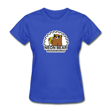 Load image into Gallery viewer, Neon Bear Woodworks Women's T-Shirt - royal blue