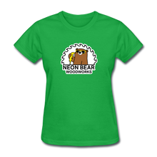 Load image into Gallery viewer, Neon Bear Woodworks Women's T-Shirt - bright green
