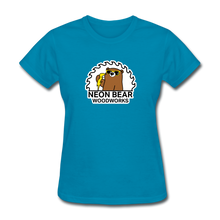 Load image into Gallery viewer, Neon Bear Woodworks Women's T-Shirt - turquoise