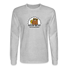 Load image into Gallery viewer, Neon Bear Woodworks Long Sleeve T-Shirt - heather gray