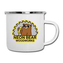 Load image into Gallery viewer, Neon Bear Woodworks Camper Mug - white