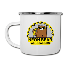 Load image into Gallery viewer, Neon Bear Woodworks Camper Mug - white