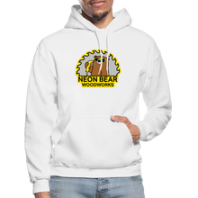 Load image into Gallery viewer, Neon Bear Woodworks Hoodie - white