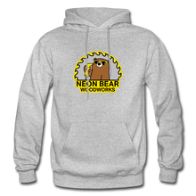 Load image into Gallery viewer, Neon Bear Woodworks Hoodie - heather gray